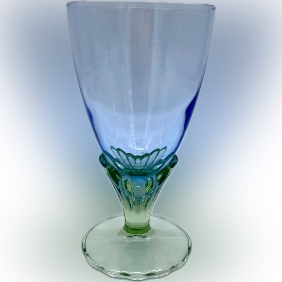 VTG BORMIOLI ROCCO BAHIA FOOTED GOBLET ITALY SET OF 4 5 5/8” JUICE WATER WINE DC - Picture 6 of 10